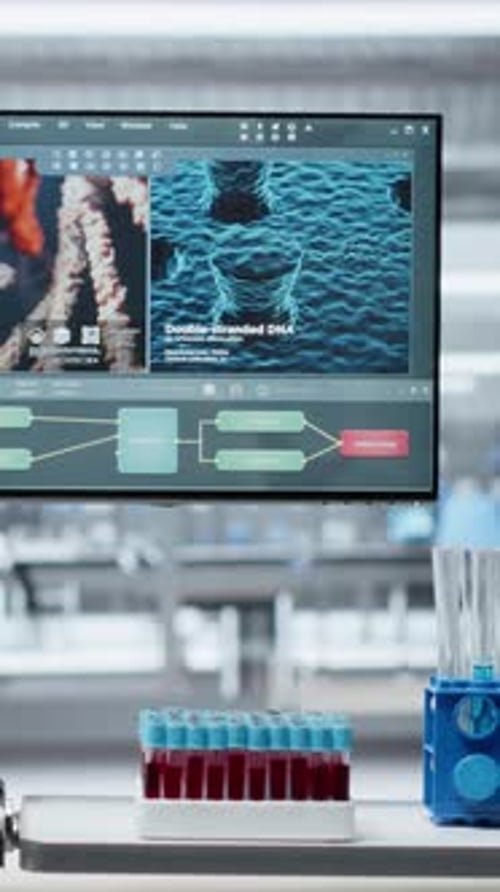 Laboratory Research: DNA Analysis on Computer Screen