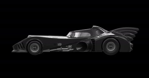 Voiture futuriste sur fond transparent