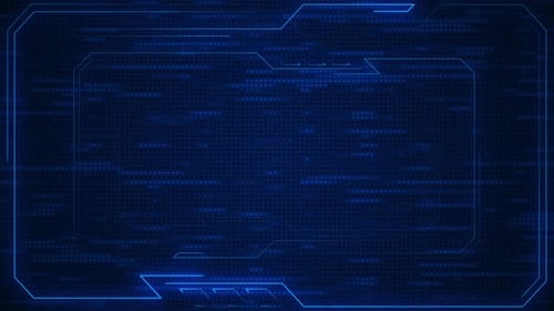 Technologischer Hintergrund für blaue digitale Datenlichter