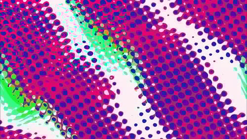 Dynamic Halftone Dot Pattern Abstract Motion Background