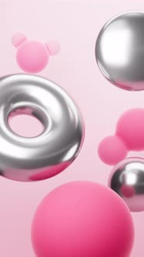 Abstrakter geometrischer Musterhintergrund mit Farbverlauf. Handy-Hintergrundbild, 3D-Rendering.