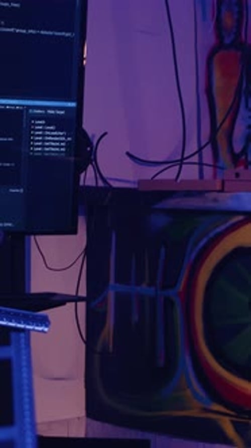 Vertical Video Underground Ghetto Used As Gathering Place