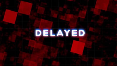 Digital Glitch Text Reveal with Abstract Grid Background