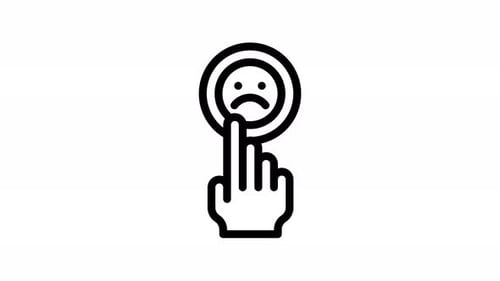 finger line icon animation