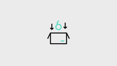 Minimalist Flat Design Delivery Icon Animation