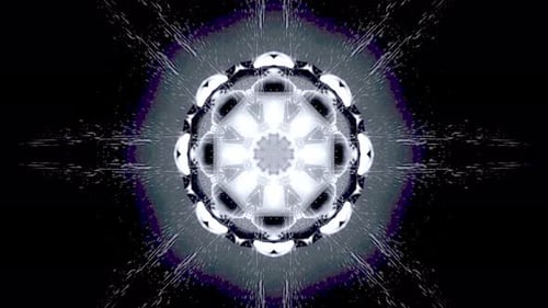 Abstract Geometric Hypnotic Mandala Motion Background