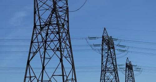 Power line , hight voltage in France