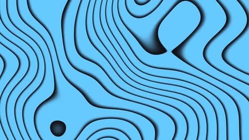 Dynamic Fluid Wavy Lines Abstract Motion Background