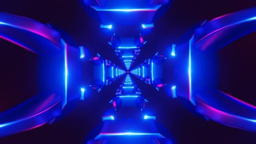 Dynamic Strobe Lights and Geometric Abstractions in Seamless Loop