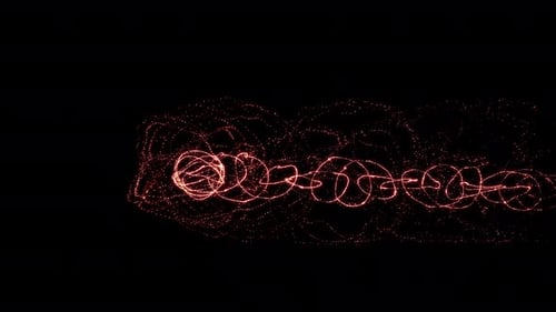 Abstract Particle Trail Light Reveal