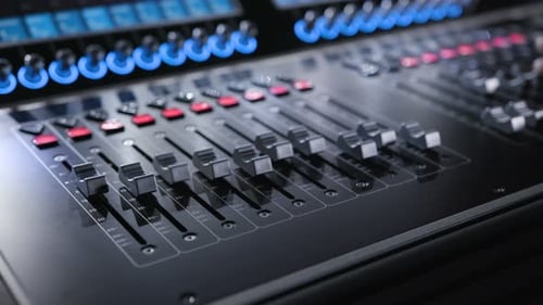 Electric Machine on Table for Working of Sound Designer or Club Dj