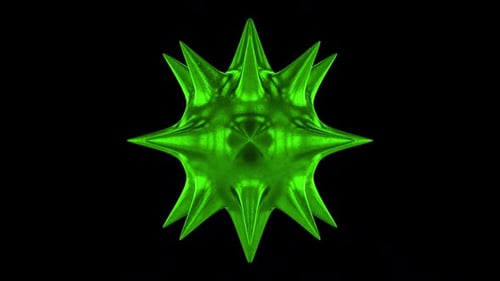 Spiked Green Metal Ball Alpha Loop