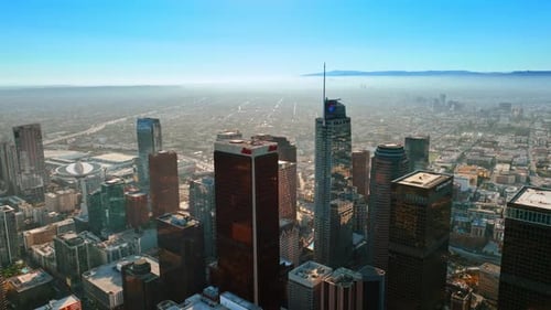 Business center of modern Los Angeles, California, United States.