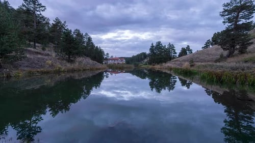 Zeitraffer Bewölkte Landschaft