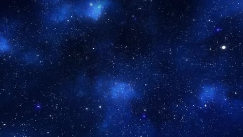 Animated Space Stars and Nebula Cosmic Background