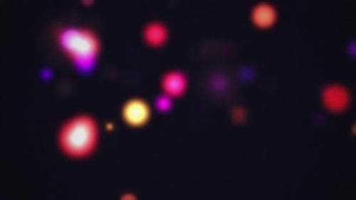 Seamless Loop Abstract Bokeh Colorful Lights Background