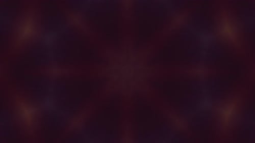 Abstract Glowing Heart Shapes Kaleidoscope Pattern