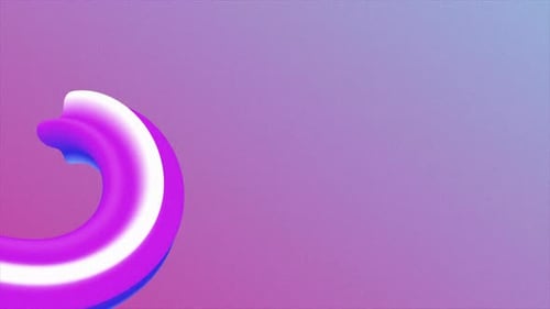 Abstract Fluid Shape Animation with Gradient Colors