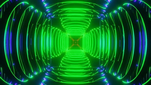 Hypnotic Vibrant and Dynamic VJ Seamless Loop with a Pulsating Psychedelic and Colorful Touch