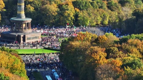 Crowd of People to Support Iran Women in Their Fight for Freedom
