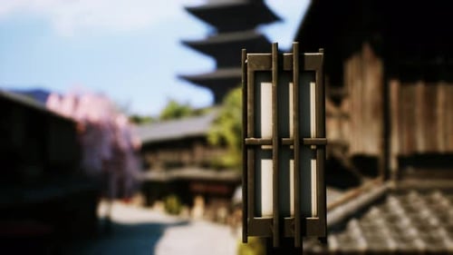 the Empty Japan Tample Buildings