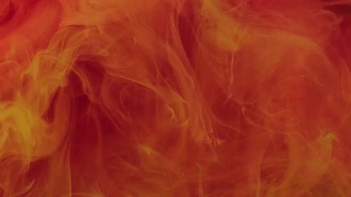 Abstract Swirling Gold and Orange Color Motion