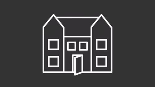 Townhouse white line animation