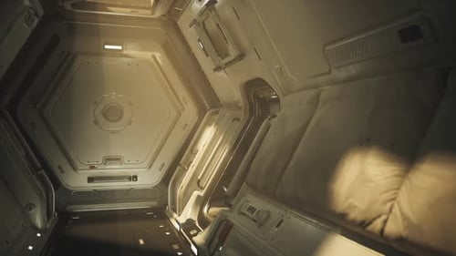 Exploring the Detailed Interior of a Space Station Module During a Mission