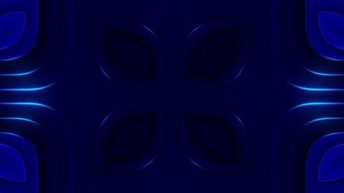 Blue Abstract Flow Loop 4