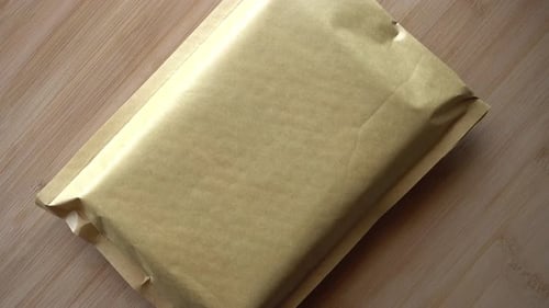 Postal order package in rotation