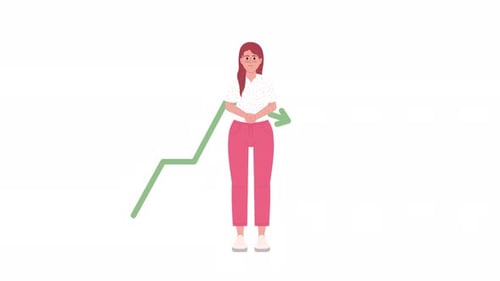 Animated Successful Investor