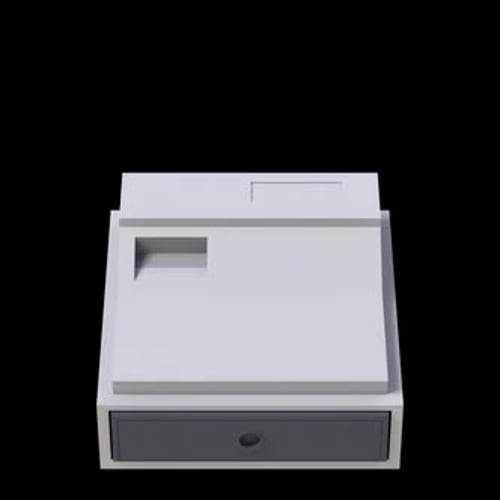 Animated Modern POS Cash Register Build Up