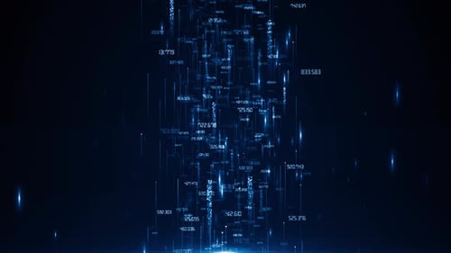 Futuristic Digital Data Stream Abstract Technology Background