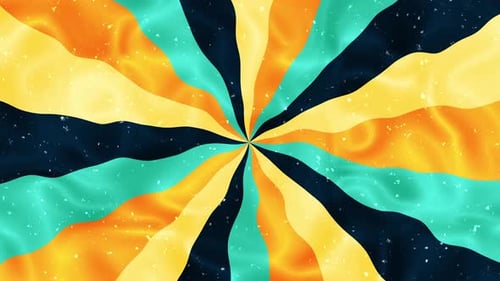 Colorful Fluid Wavy Rays Loop Background