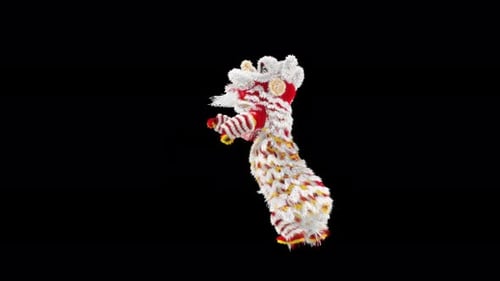 79 Twist Dance Lion Dancing Chinese New Year 4K