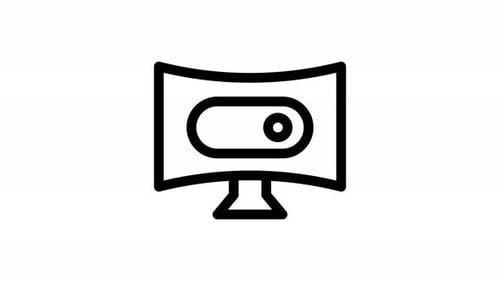 sliderremote control line icon animation