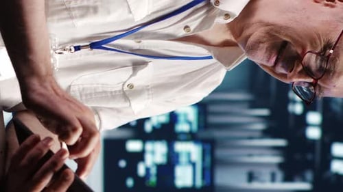 Vertical Engineer Running Code in Data Center