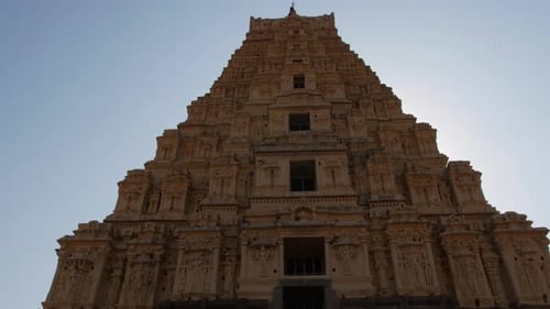 Brihadeeswara Temple - A Hindu Temple Dedicated To Shiva In Thanjavur, India - low angle, approachin