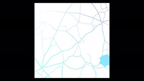 Radar Sammlung: Kartengrafikanimation mit dem Effekt der Änderung des Standorts in einer Schleife