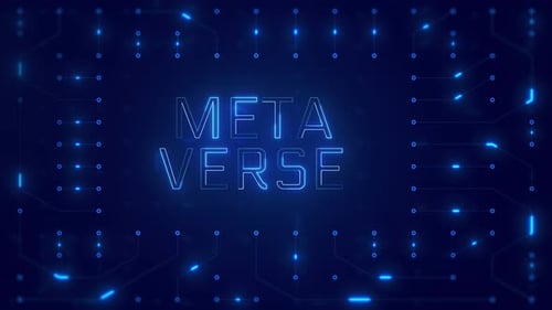 Futuristic Tech Circuit Board Text Reveal Animation