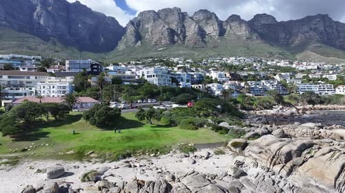 Camps Bay Beach At Cape Town In Western Cape South Africa.