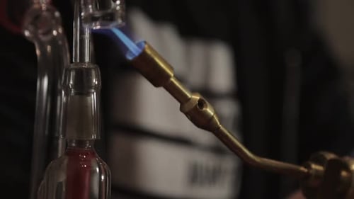 Heating Glass Instrument with a Torch