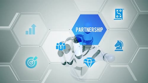 Partnership touch screen animation