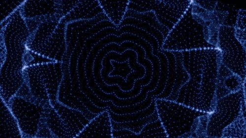 abstract realistic wave lines motion dance wall energy dots smoke black background