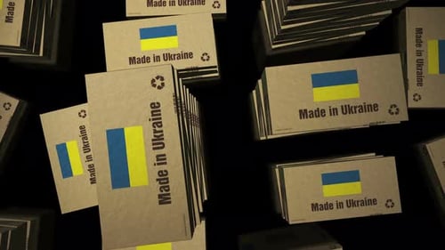 Made in Ukraine box pack loop