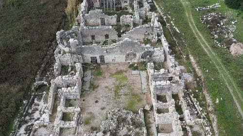 Patara Ancient City Fethi̇ye Antalya Turkey 4K Drone V2