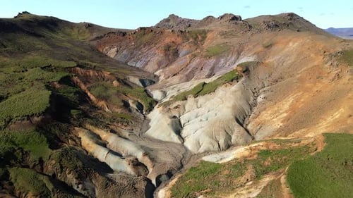 Aerial view of Trolladyngja mountains, Iceland.