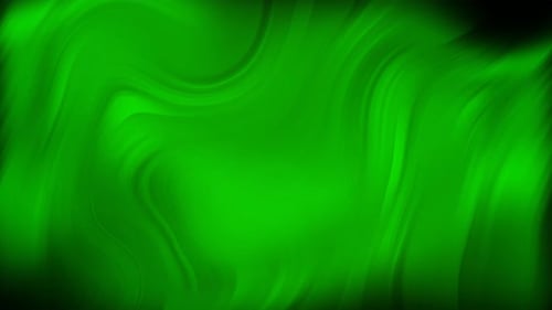 Abstract Green Liquid Swirl Organic Motion Background