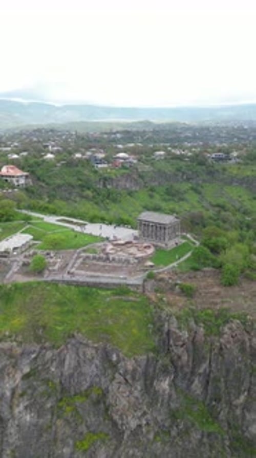 Ancient Temple Overlook in Armenia
