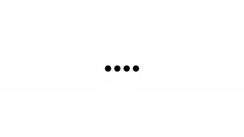 Alphakanal mit flachen Punkten, animierter Ladebewegungsgrafik